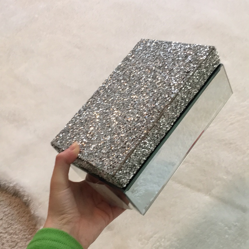 Allure by Jay Silver Sparkle Mirror Jewelry / Makeup / Storage Box - Picture 11 of 17